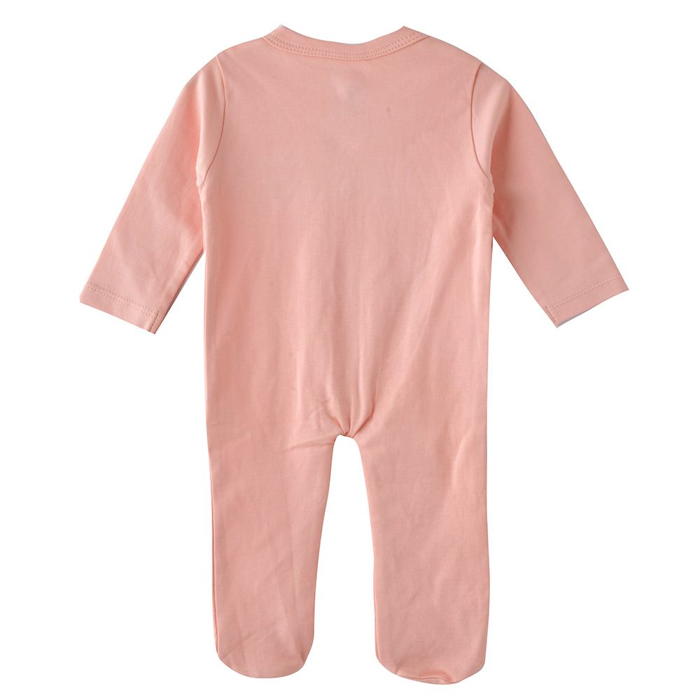 Smart Baby - Baby Girl Snap Button Sleepsuit - Pink