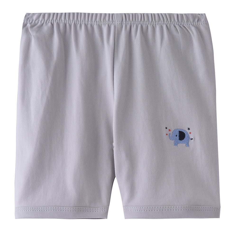 Smart Baby - Baby Boy Plain Shorts - Grey