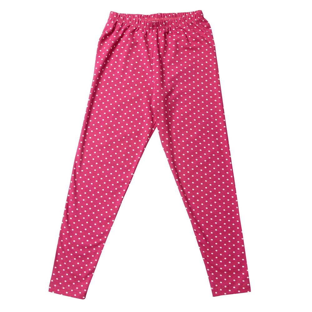 Nexgen Girls - Yarn Printed Leggings - Fuchsia Pink