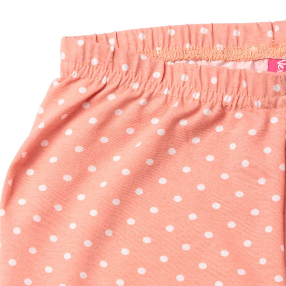 Nexgen Girls - Yarn Printed Leggings - Peach