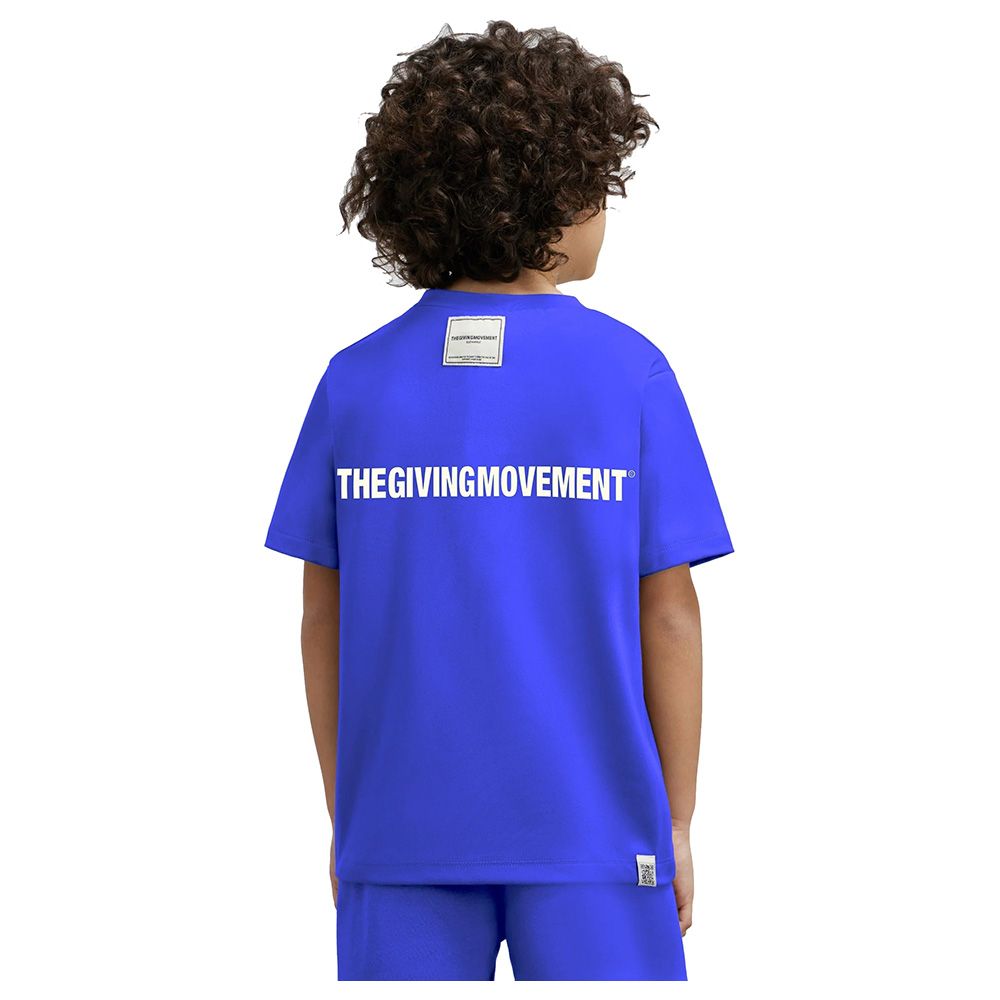 The Giving Moment - Kids Regular Fit T-Shirt - Moroccan Blue