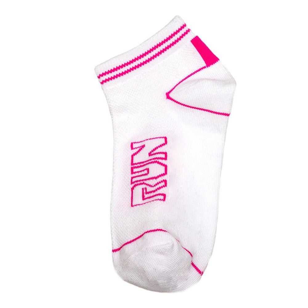 Genius - 3pc-Set - Girl's Trainer Socks - White/Pink