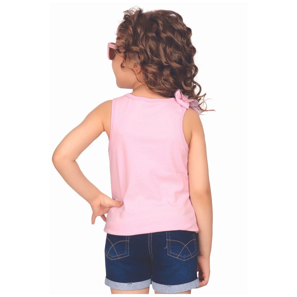 Little Kangaroos - Girl Sleeveless T-Shirt - Pink