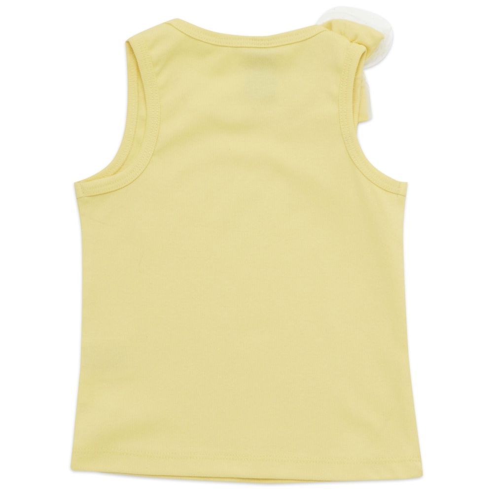 Little Kangaroos - Girl Sleeveless T-Shirt - Lemon