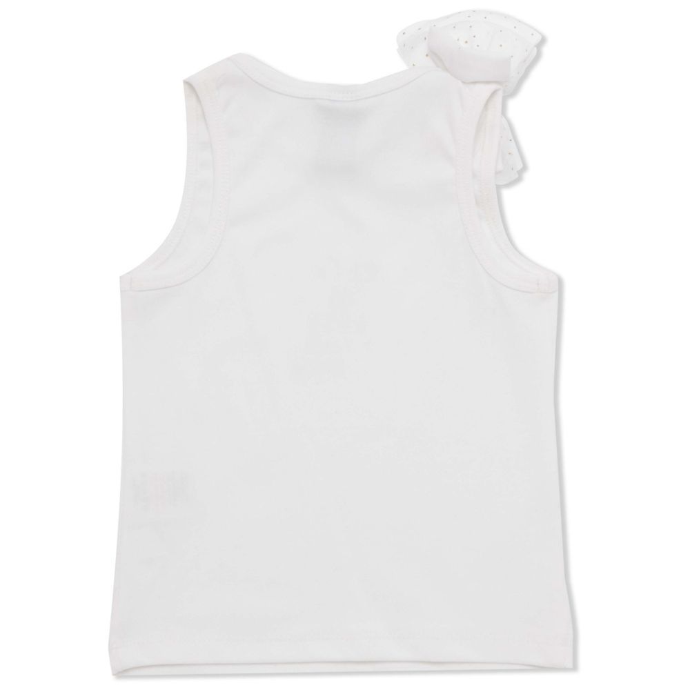 Little Kangaroos - Girl Sleeveless T-Shirt - White