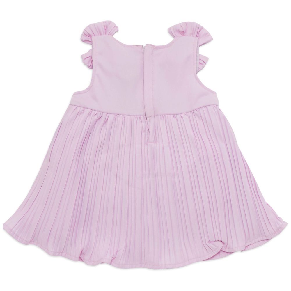 Little Kangaroos - Baby Girl Knitted Dress - Lilac