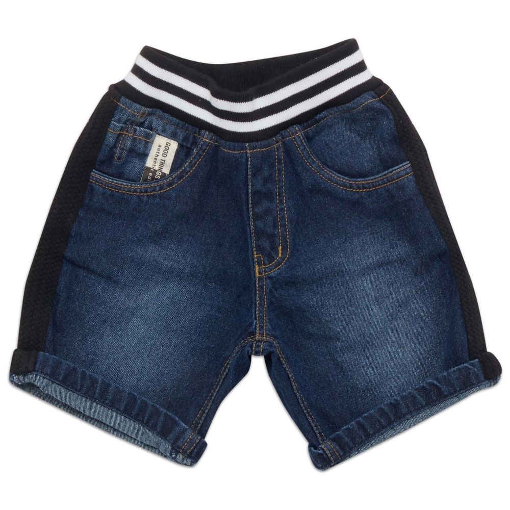 Little Kangaroos - Boy Denim Shorts - Dark Blue