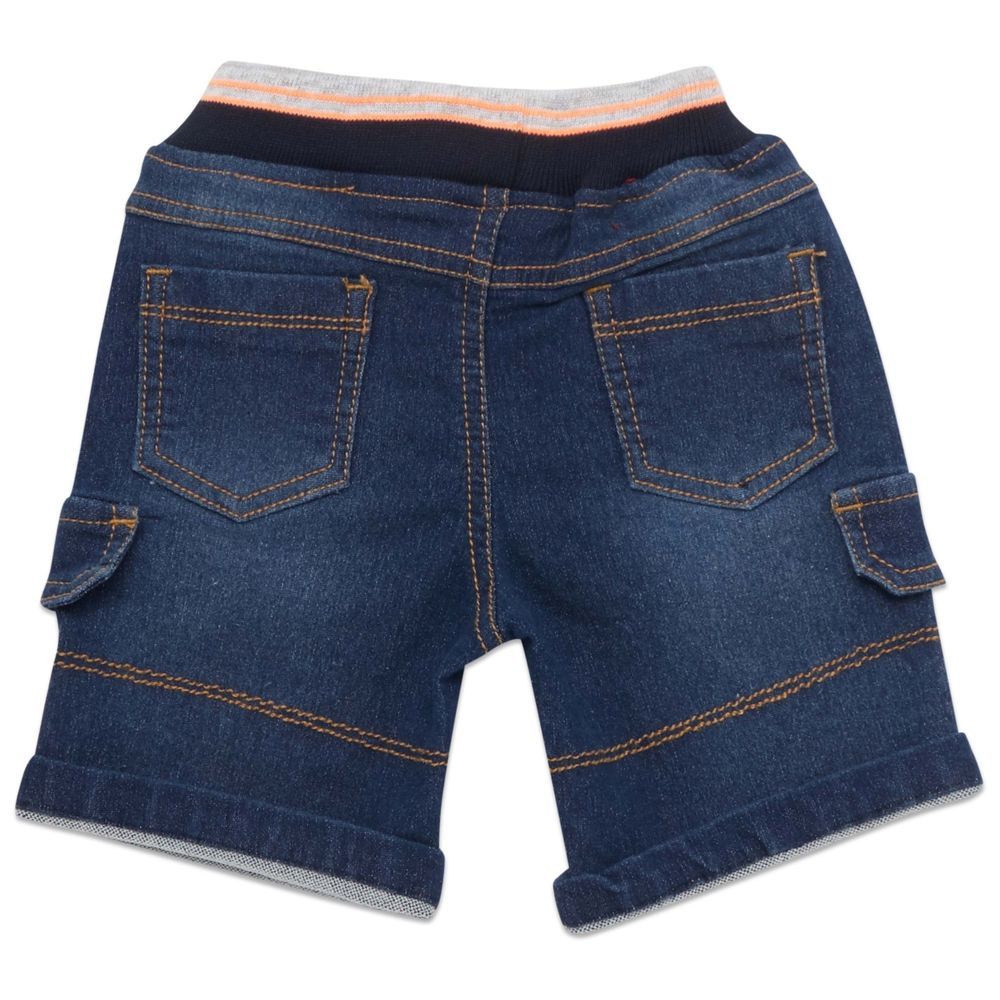 Little Kangaroos - Baby Boy Denim Shorts - Dark Blue