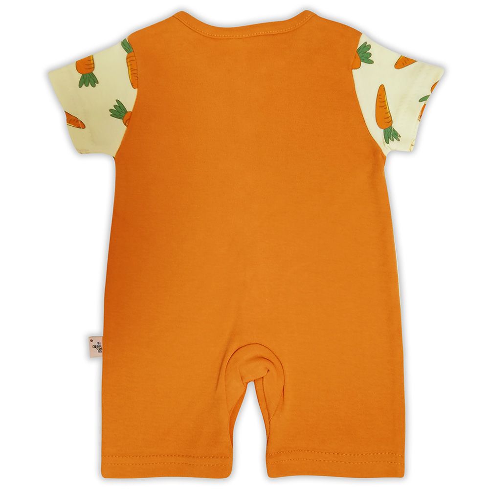 Smart Baby - Baby Boy Short Sleeves Romper - Orange