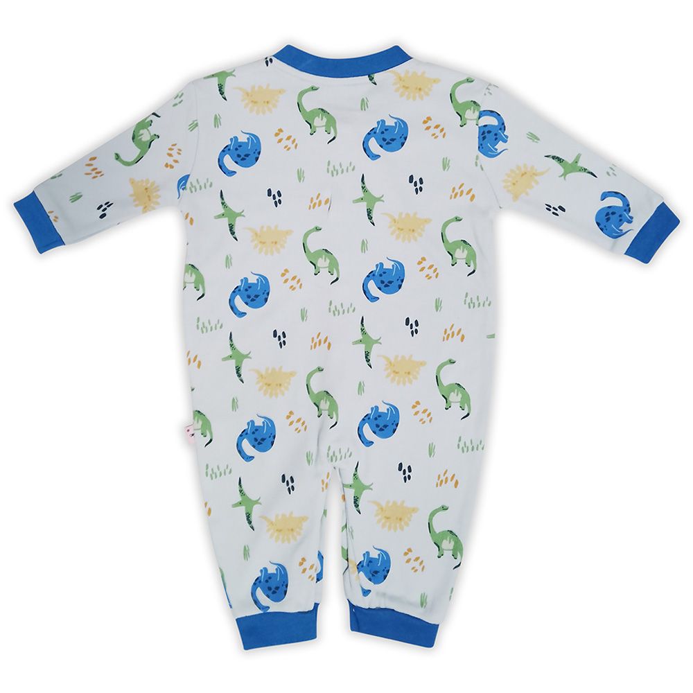 Smart Baby - Baby Boy Sleepsuit - White Dino