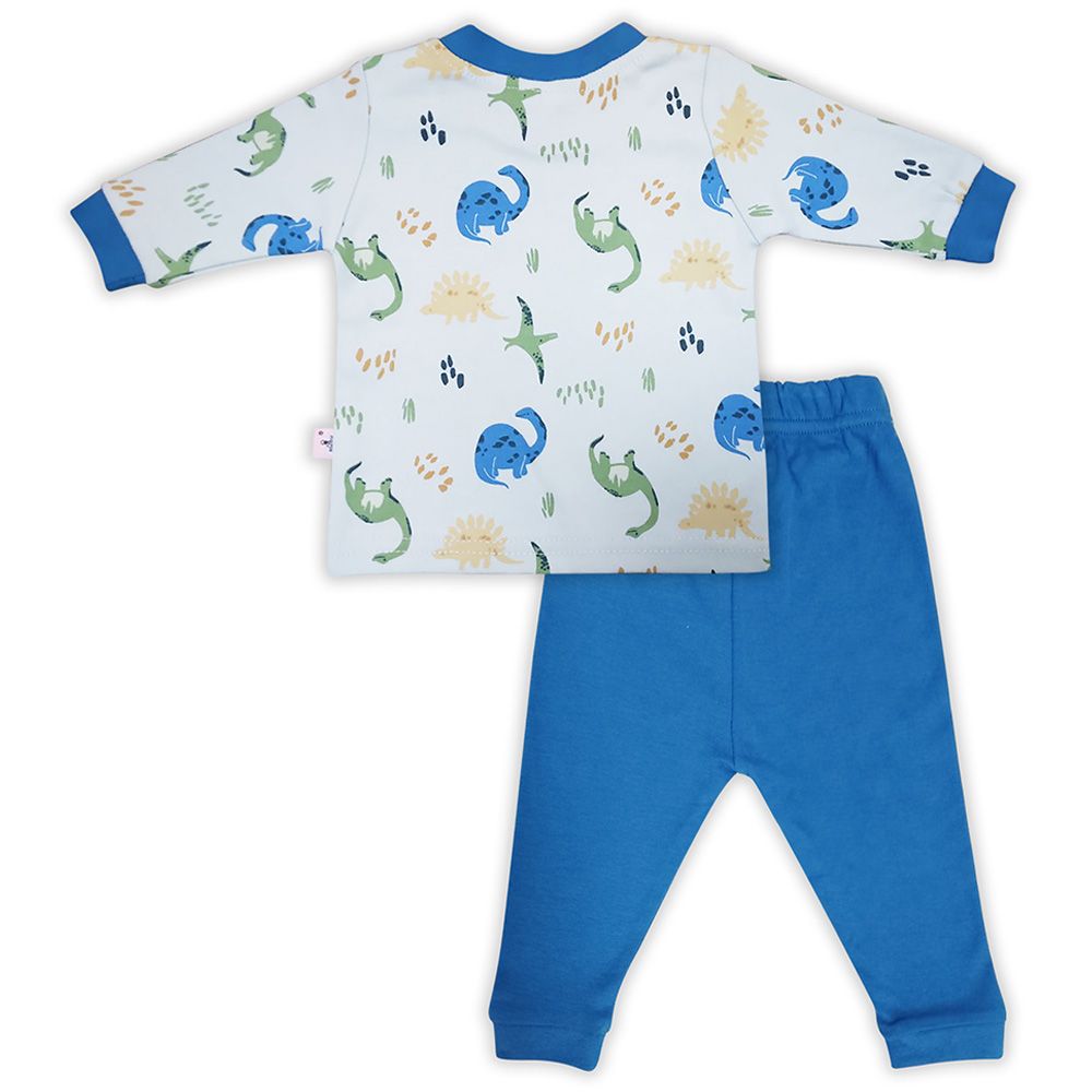 Smart Baby - 2pc-Set - Baby Boy T-Shirt And Pajama Suit - Blue