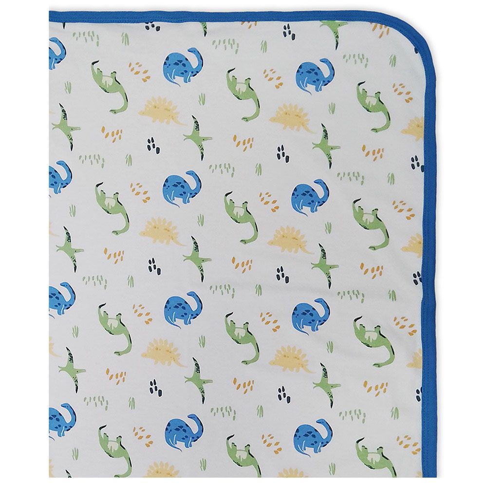 Smart Baby - Baby Boy Hooded Blanket - Forest Blue