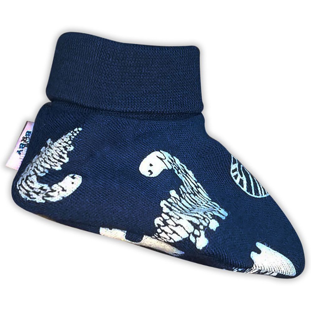 Smart Baby - Baby Boy Printed Booties - Navy