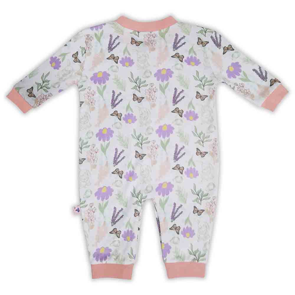 Smart Baby - Baby Girl Sleepsuit - White