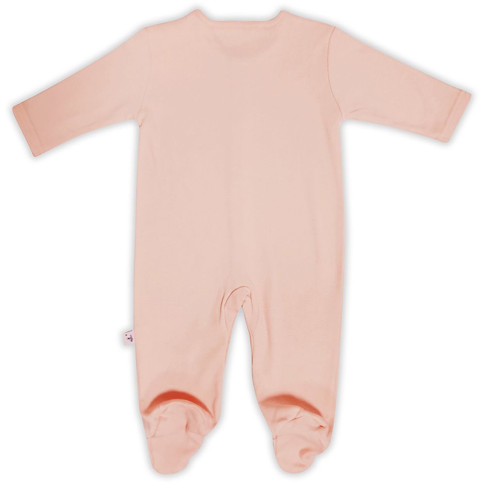 Smart Baby - Baby Girl Footed Sleepsuit - Rose Pink