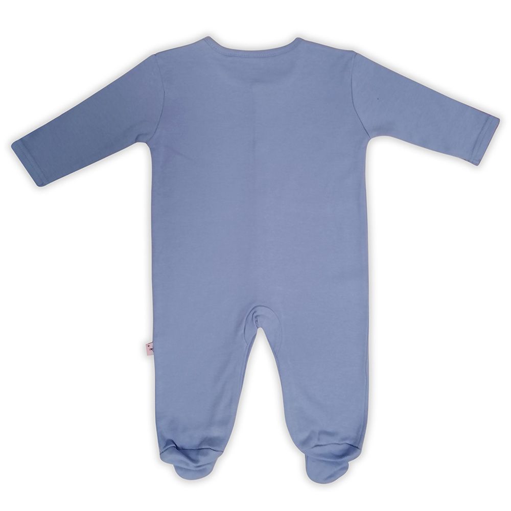 Smart Baby - Baby Girl Footed Sleepsuit - Blue