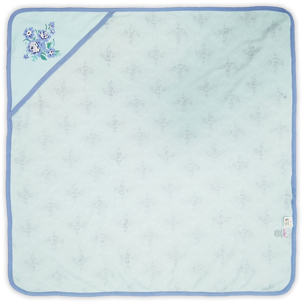 Smart Baby - Baby Girl Hooded Blanket - Aqua Blue