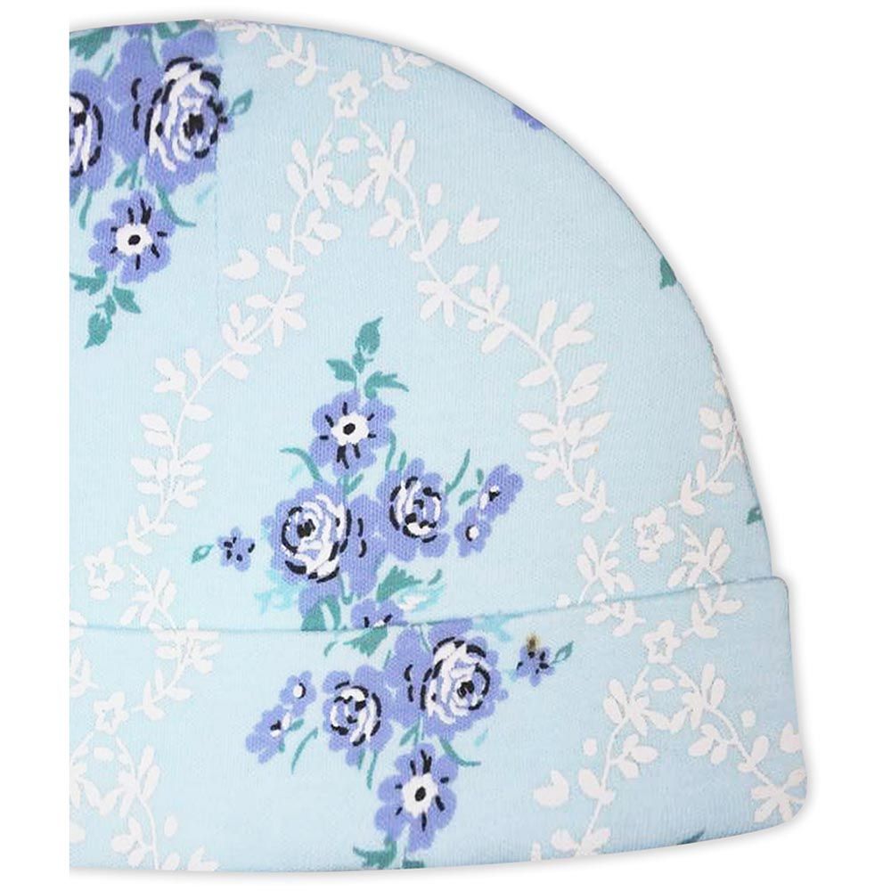 Smart Baby - Baby Girl Printed Cap - Aqua Blue