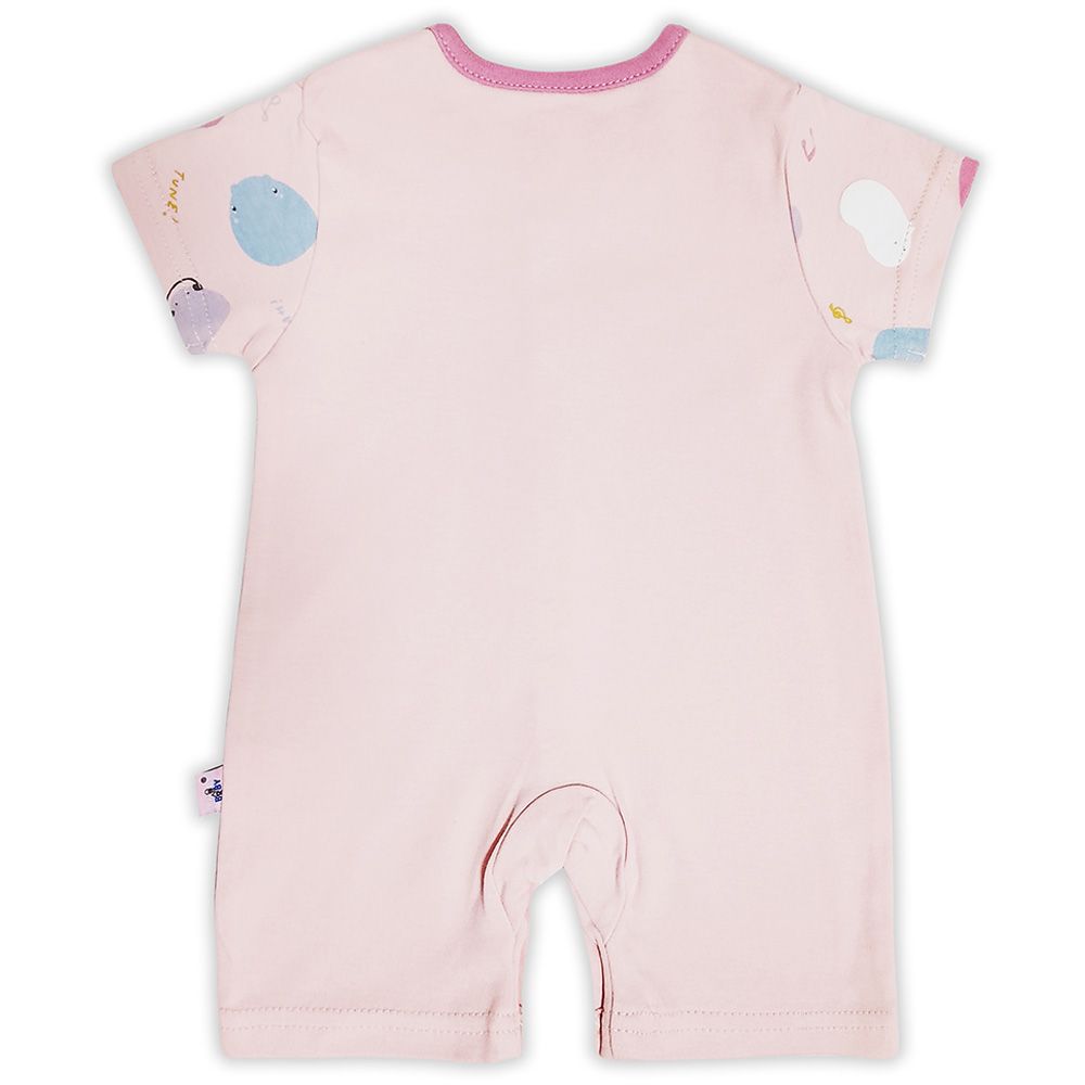 Smart Baby - Baby Girl Short Sleeves Romper - Light Pink