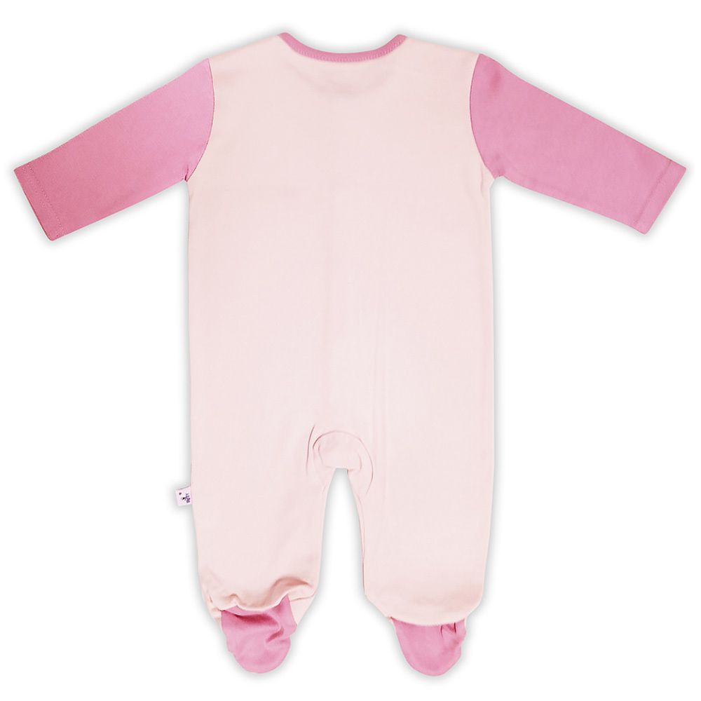 Smart Baby - Baby Girl Footed Sleepsuit - Light Pink