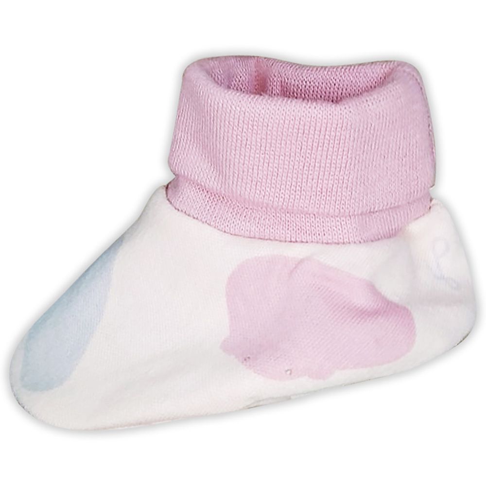 Smart Baby - Baby Girl Printed Booties - Light Pink