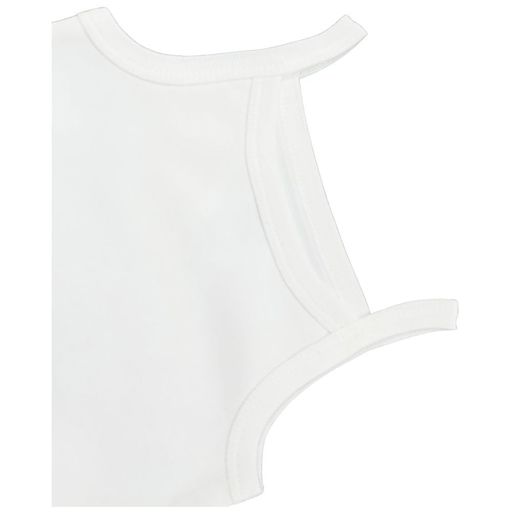 Smart Baby - Sleeveless Organic Cotton Bodysuit - White