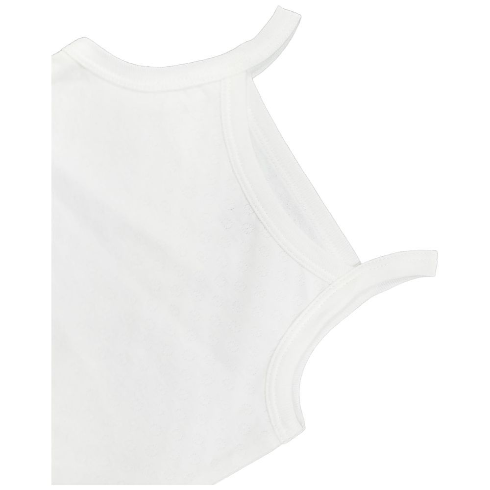 Smart Baby - Girl Sleeveless Bodysuit - White