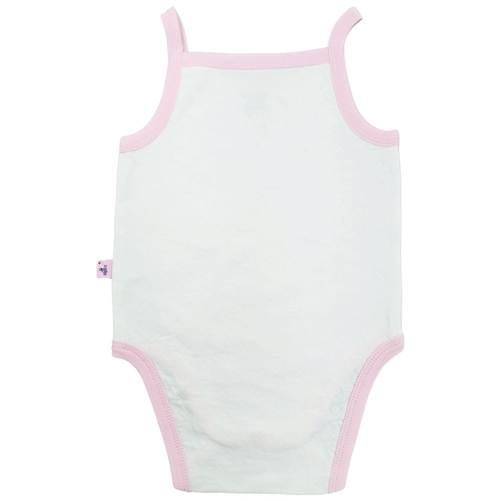 Smart Baby - Sleeveless Organic Bodysuit - Pink