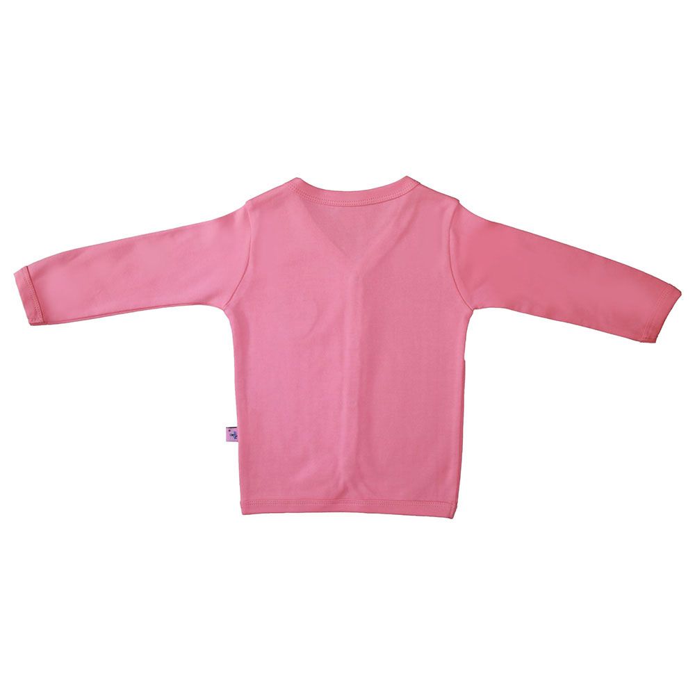 Smart Baby - Baby Girl Full Sleeves Front Button Shirt - Baby Pink