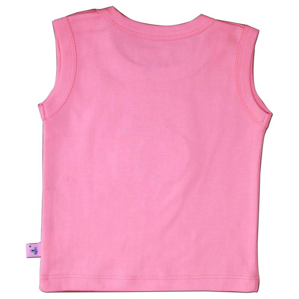 Smart Baby - Baby Girl Sleeveless T-Shirt - Pink