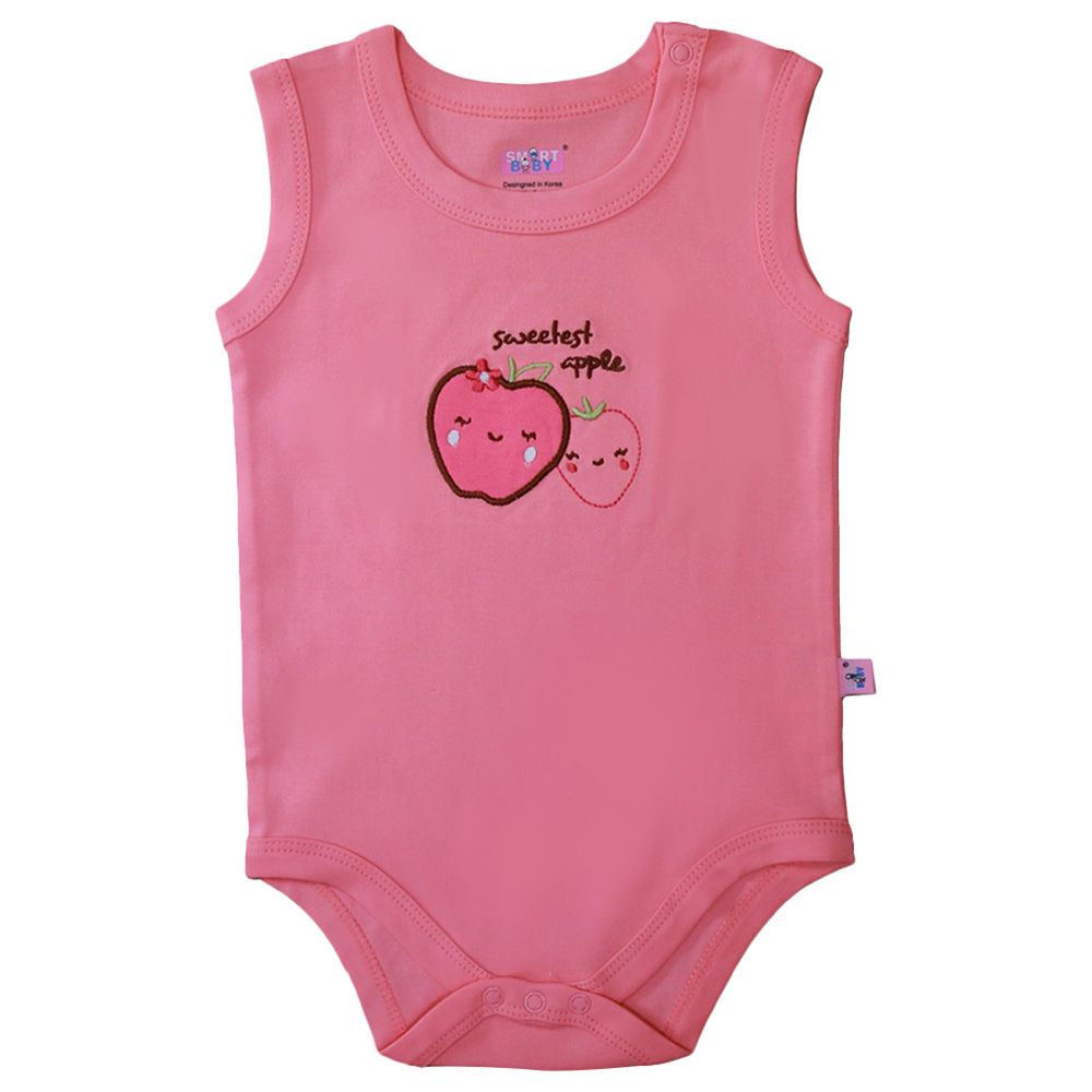 Smart Baby - Baby Girl Sleeveless Bodysuit - Light Pink