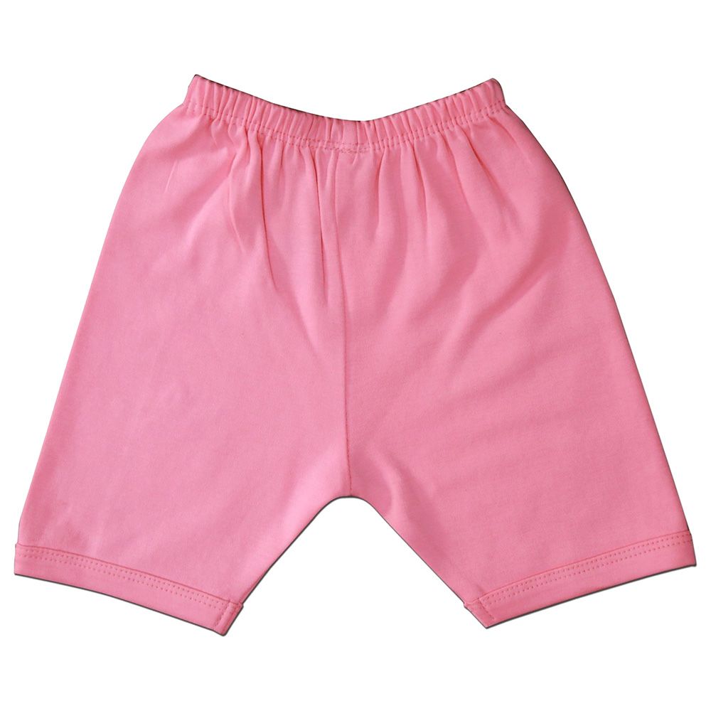 Smart Baby - Baby Girl Plain Shorts - Pink