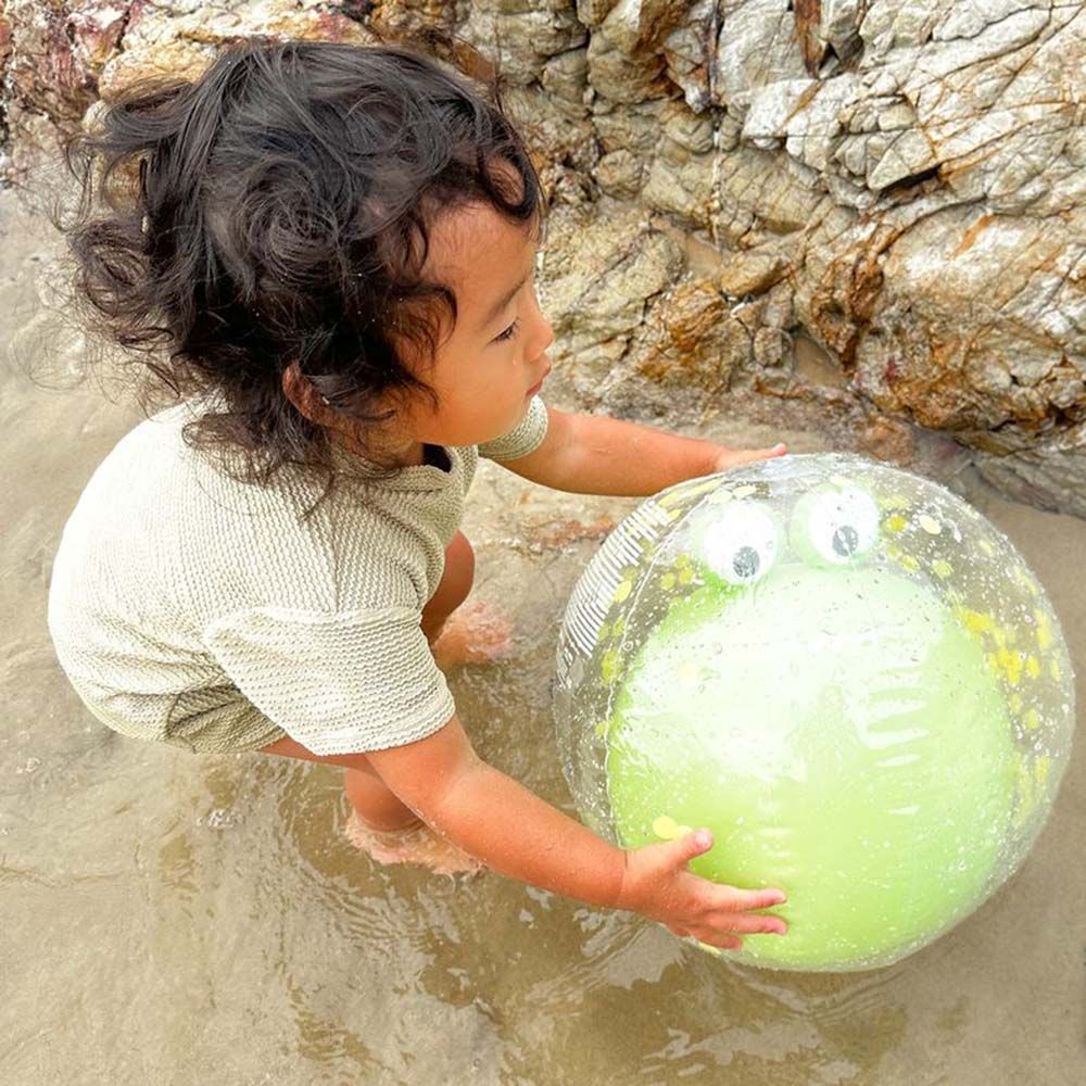 Sunnylife - Cookie The Croc 3D Inflatable Beach Ball - Light Khaki