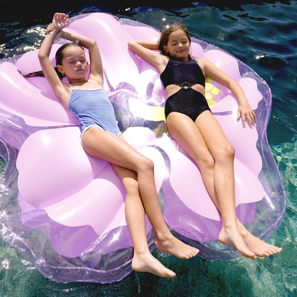 Sunnylife - Hibiscus Luxe Lie-On Float - Pastel Lilac