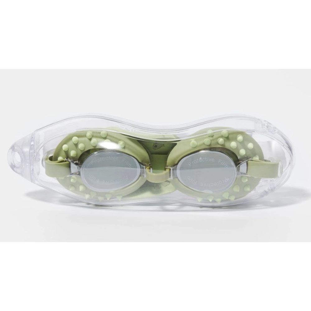 Sunnylife - Cookie The Croc Kids Swim Goggles - Khaki