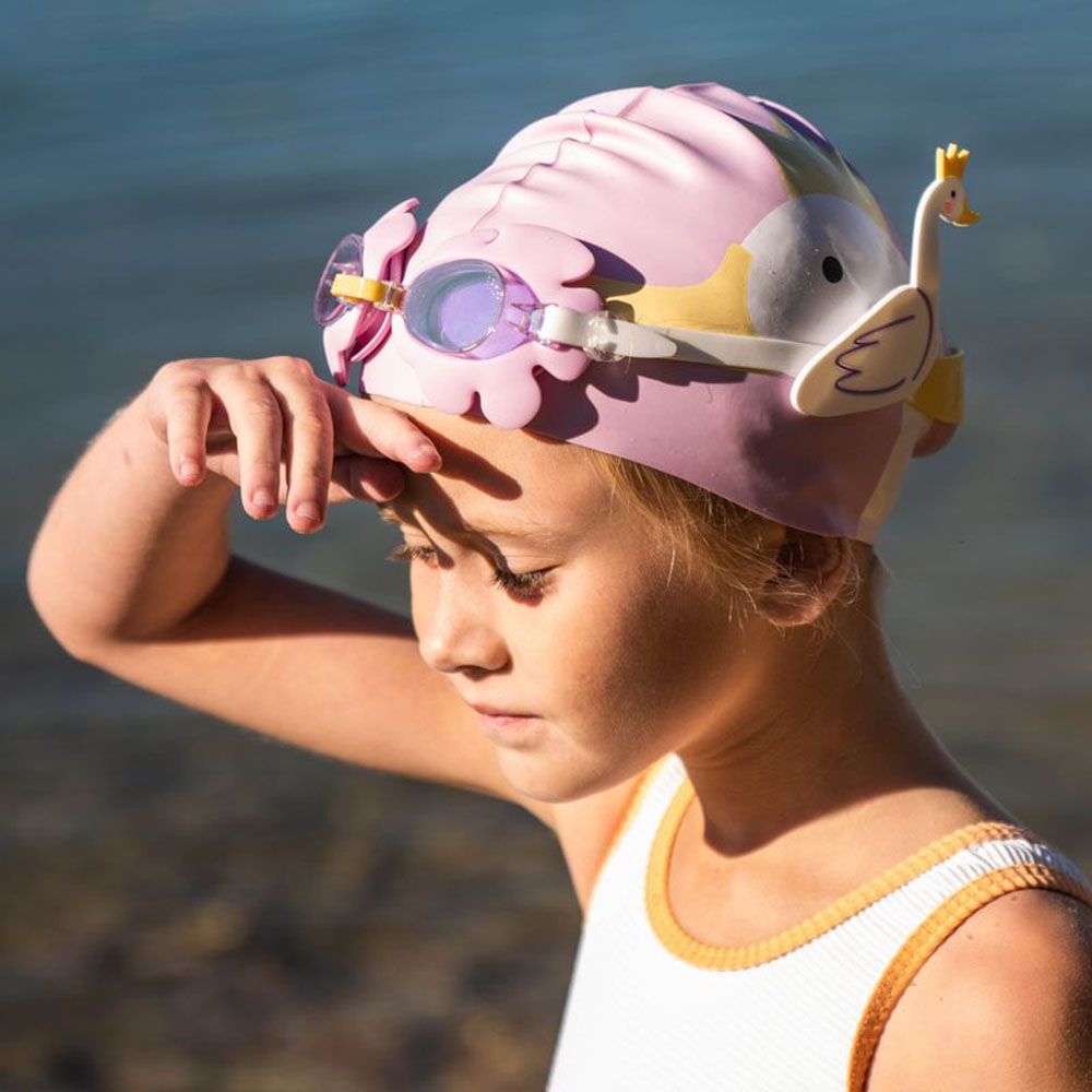 Sunnylife - Princess Swan Kids Swim Goggles