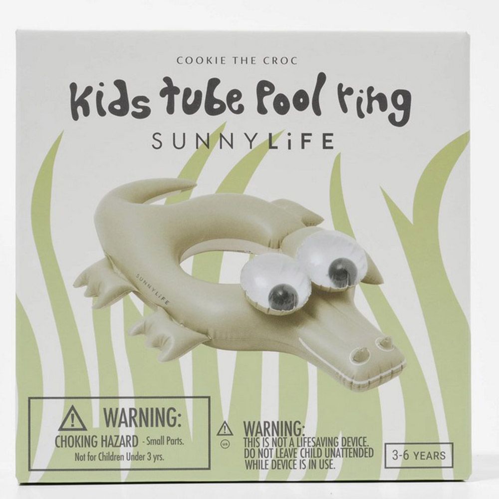 Sunnylife - Cookie The Croc Kids Pool Ring - Khaki