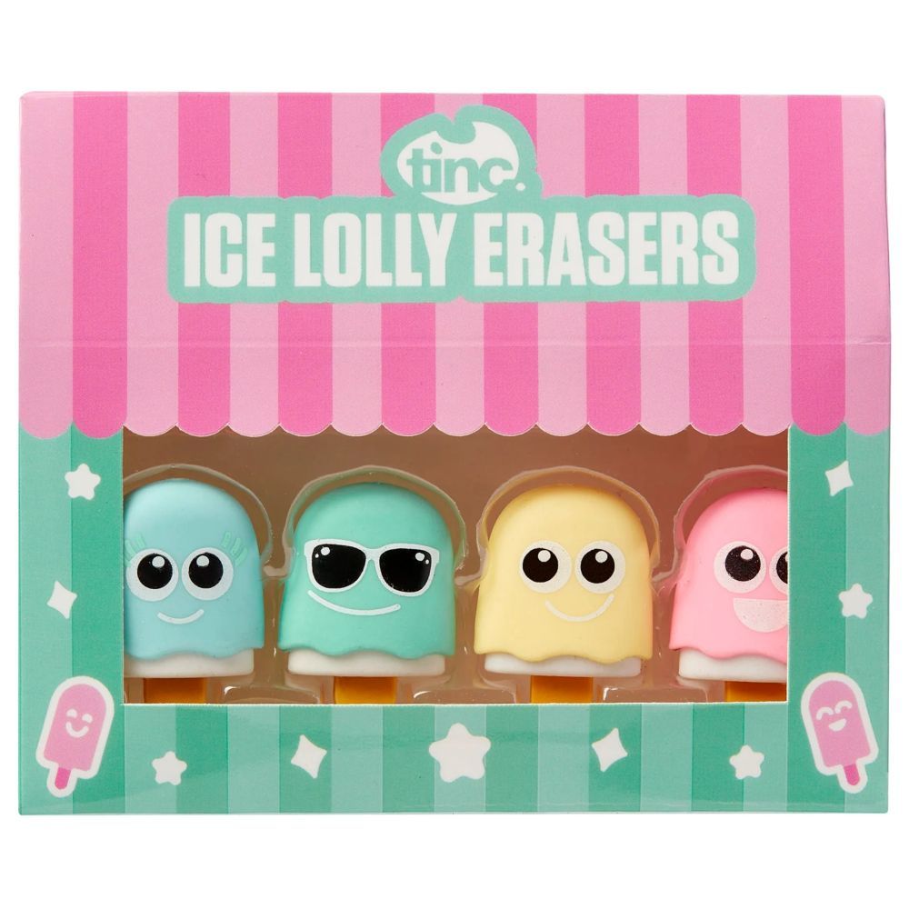 Tinc - Mintee Ice Lolly Erasers - 4pcs