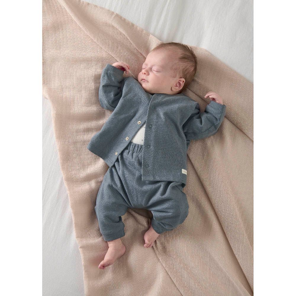 Mamas & Papas - 3pc-Set - Jacket, Pants & Bodysuit - Blue/White