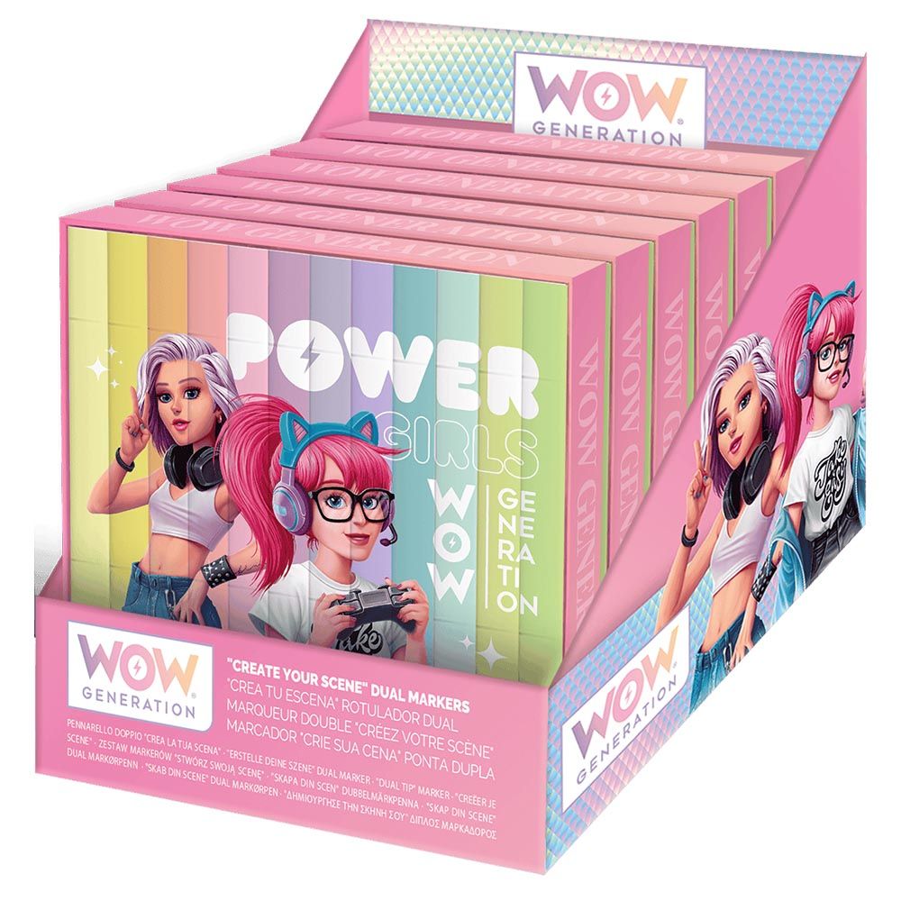 Wow Generation - Double Ended Squared Markers - 12pcs