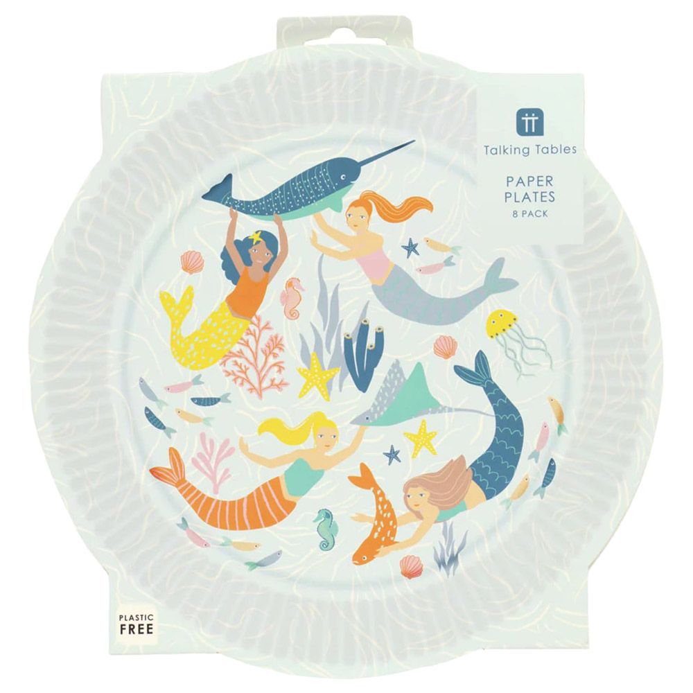 Talking Tables - Make Waves Plate - 23cm - 8pcs