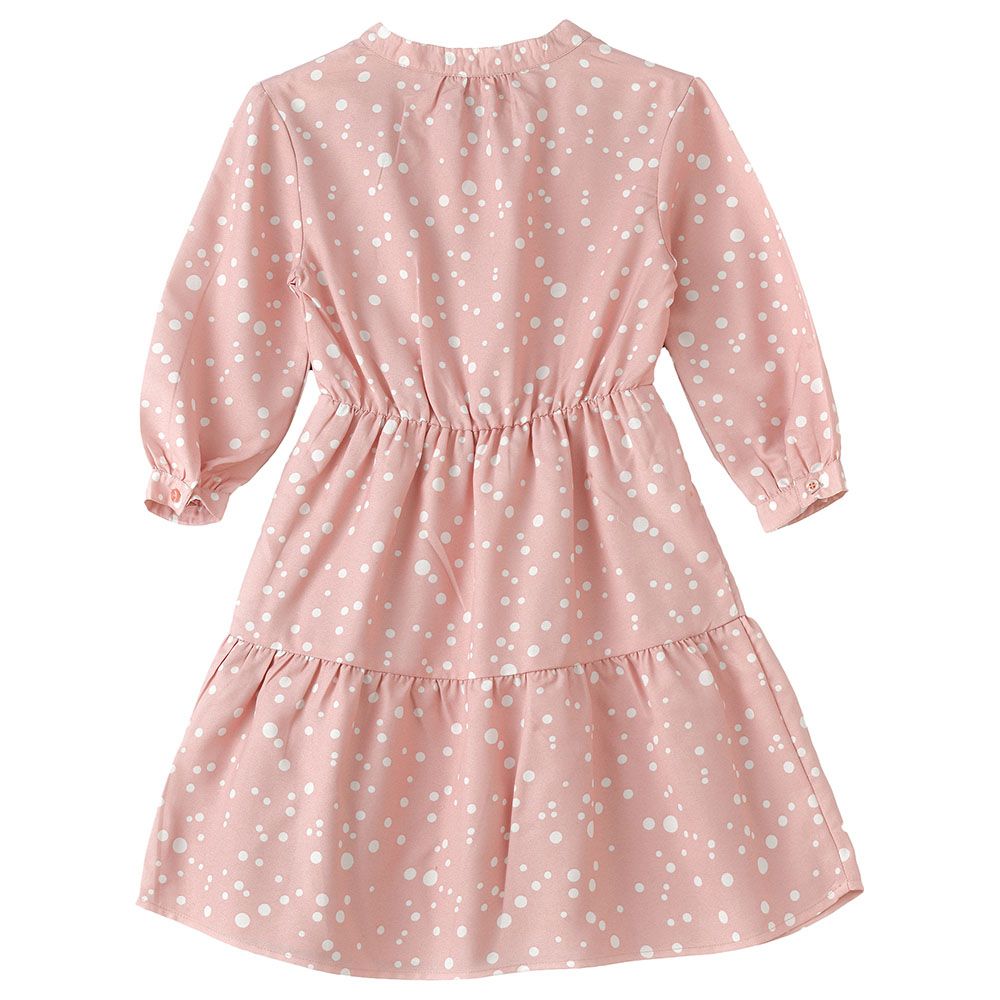 Jelliene - Girls' Breezy Summer Chic Flowy Georgette Dress - Pink