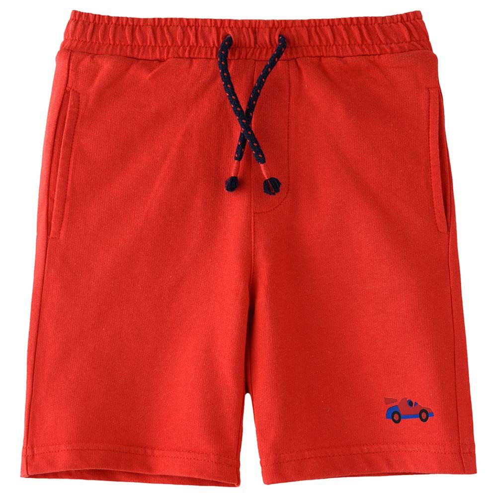 Jam - Spring And Summer Breezin Boy's Comfy Cotton Knit Shorts - Red