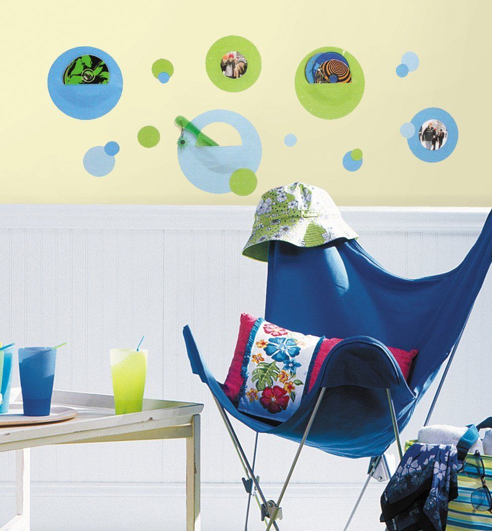 RoomMates Wallpockets - Blue Peel & Stick Wall Decals