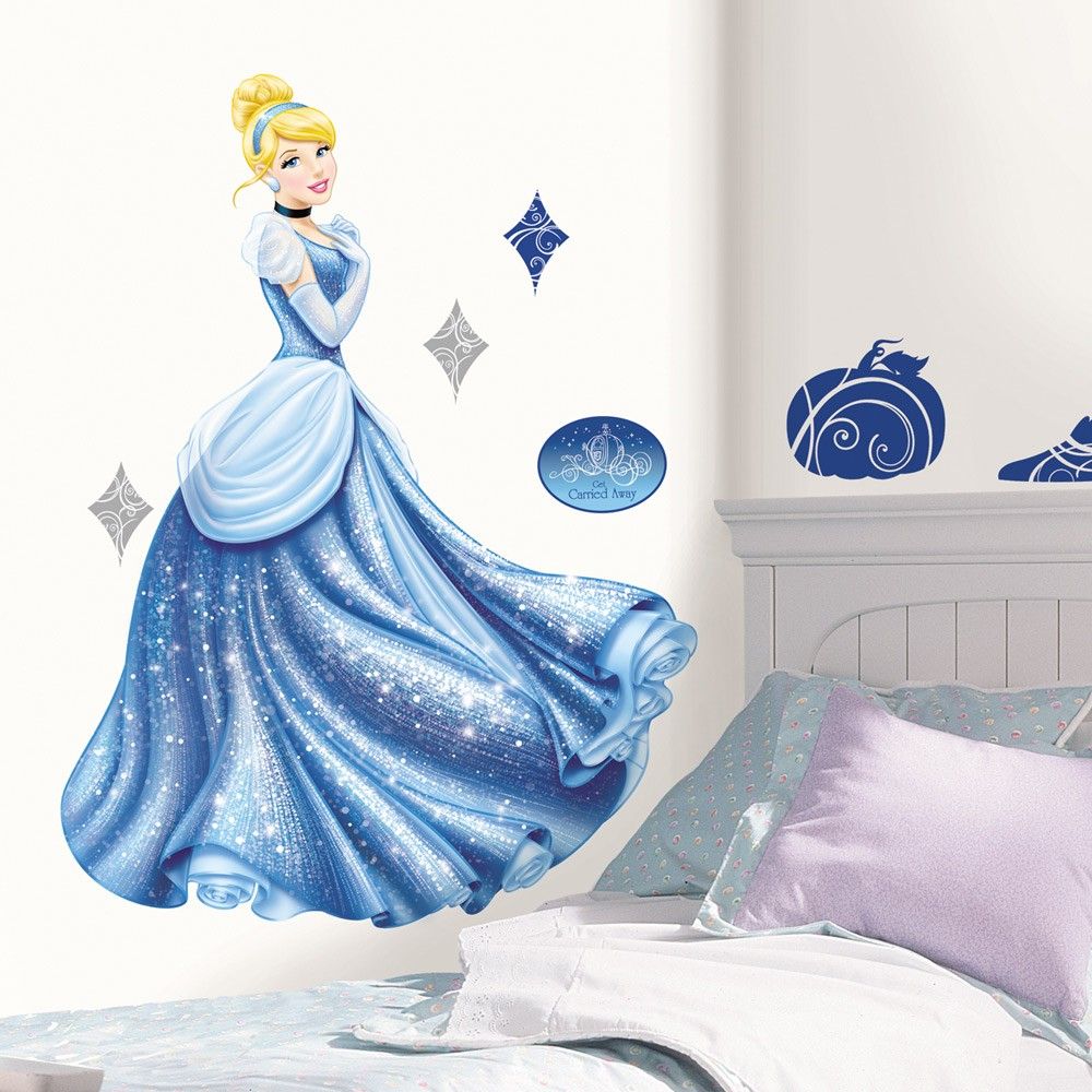 Room Mates Disney Princess - Cinderella Glamour Peel & Stick Giant Wall Decal