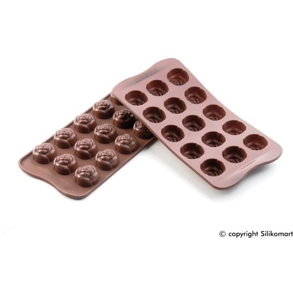 Silikomart Easy Choc-Rose Mould