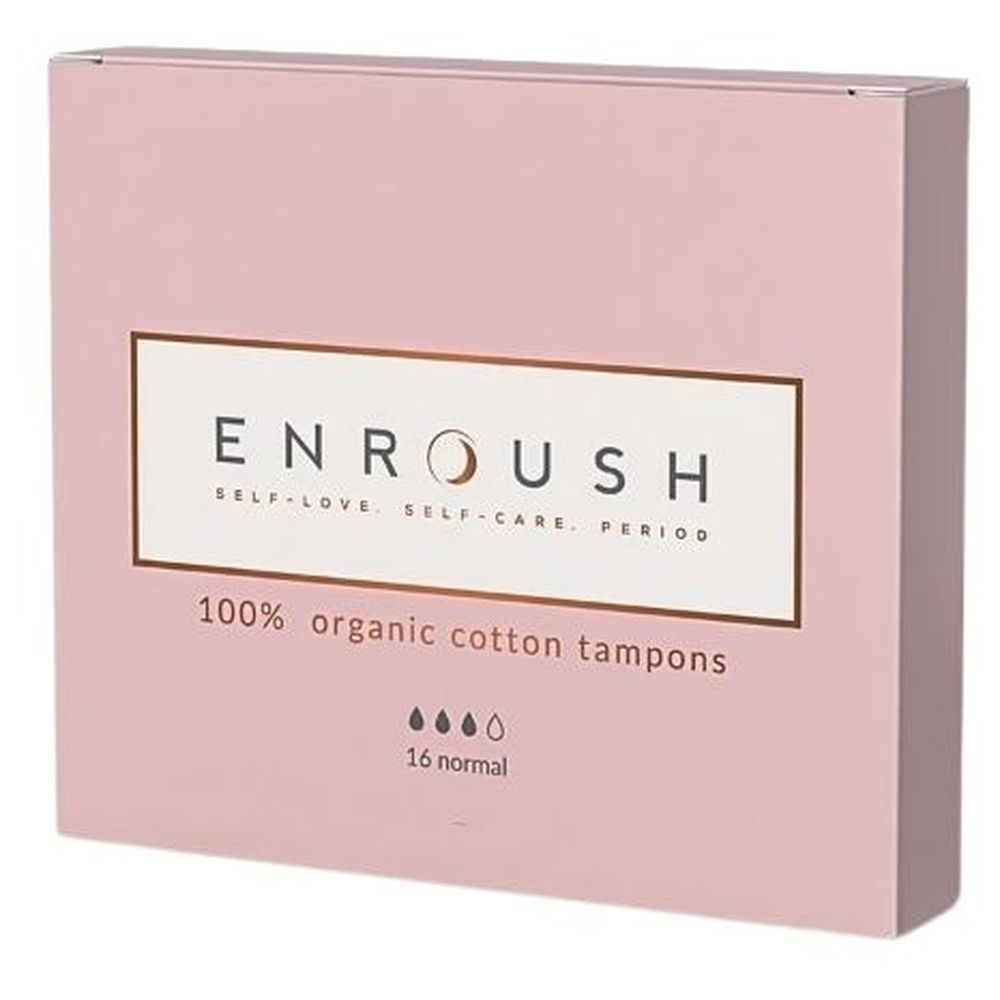 Enroush - Organic Cotton Tampons - Normal - 16 Pcs