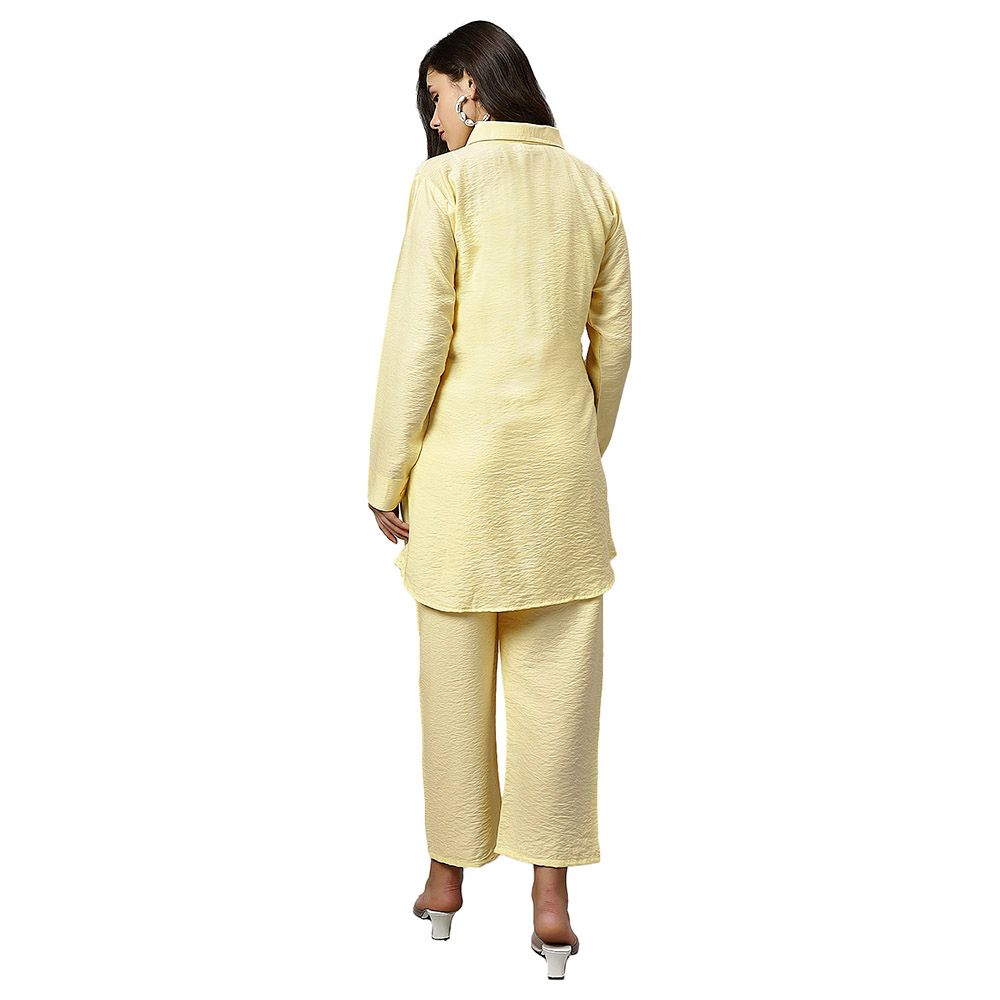 Tummy - 2pc-set - Maternity Shirt & Pants Loungewear - Yellow