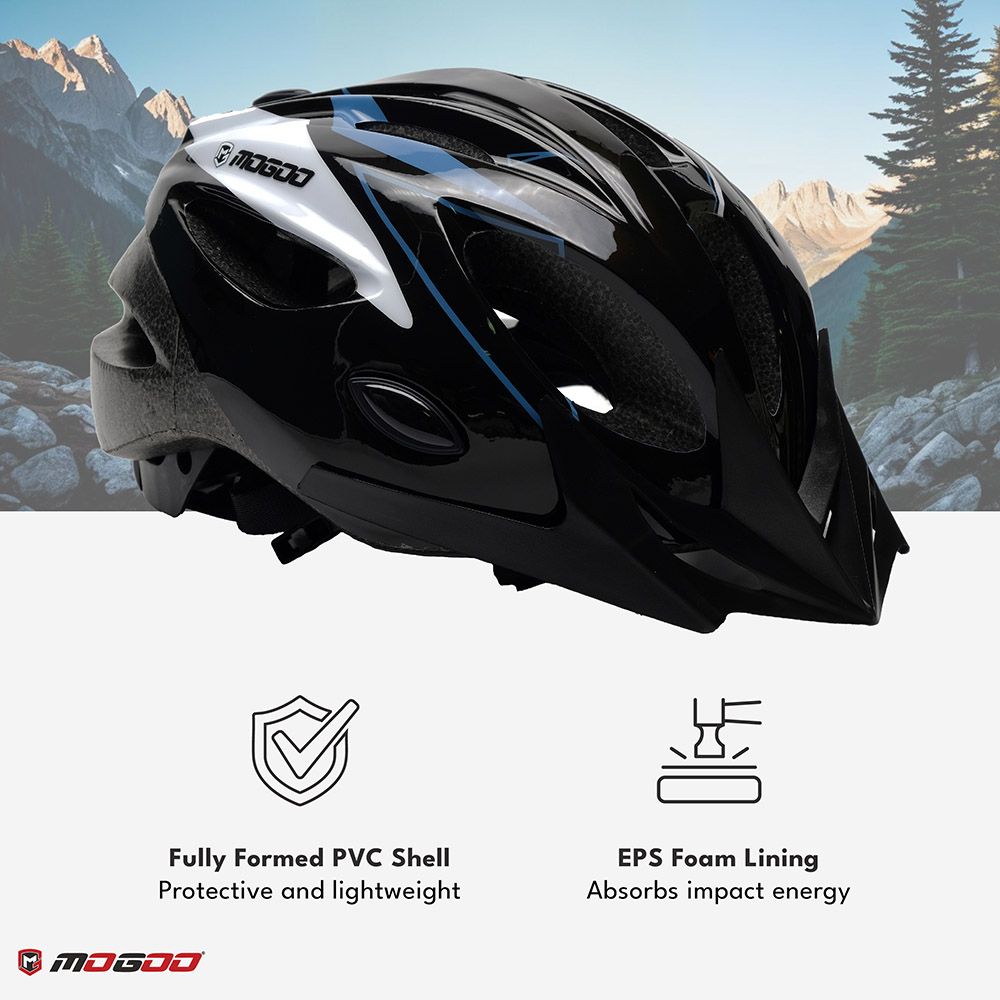 Mogoo - Adult Sports Helmet Large Size - Black