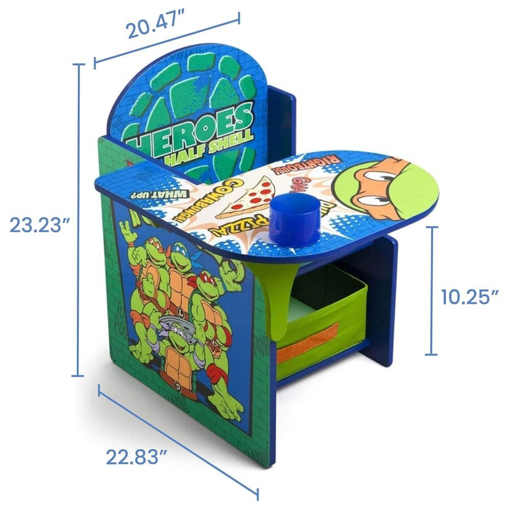 Delta Children - Ninja Turtles Chair Desk With Storage Bin